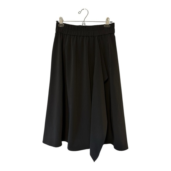 InWear Black Midi Abana Skirt - Ruffle With Split Elastic Waist - Size 8 - Picture 2 of 11